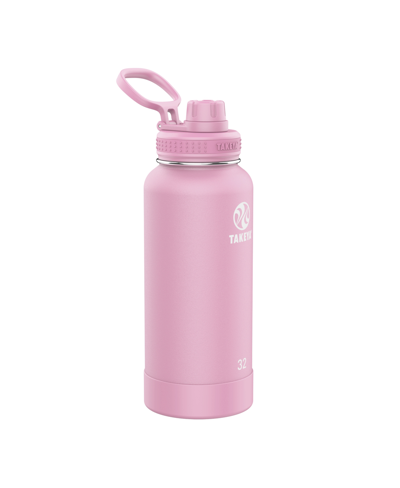 Shop Takeya Actives 32oz Insulated Stainless Steel Water Bottle With Insulated Spout Lid In Pink Lavender