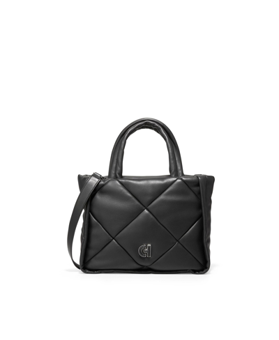 Shop Cole Haan Women's Grand Series Quilted Tote Handbag In Black