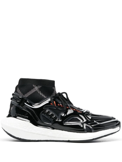 Shop Adidas By Stella Mccartney Ultraboost 22 Elevated High-top Sneakers In Black