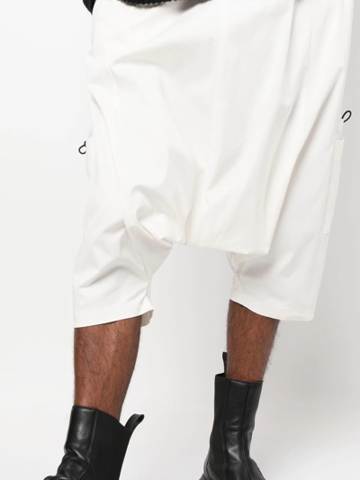 Shop Alchemy Drop-crotch Drawstring Trousers In White