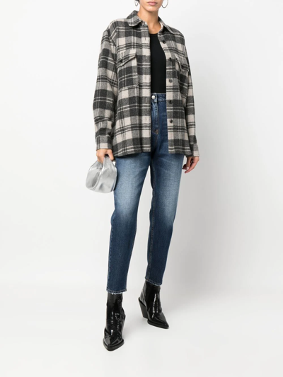 Iro Light-wash Fitted Jeans In Blue