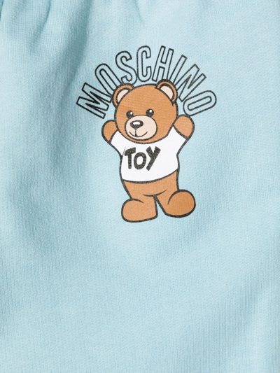 Moschino Logo Tracksuit Bottoms In Blue