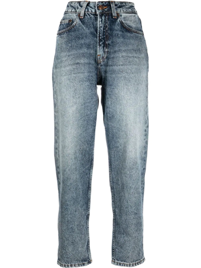 Shop Haikure Faded-wash Denim Jeans In Blue