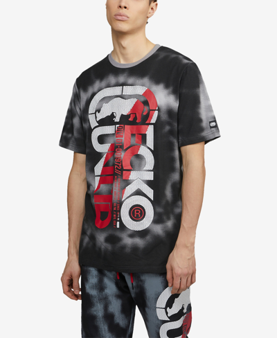 Shop Ecko Unltd Men's Short Sleeves Star Burst T-shirt In Alloy Td