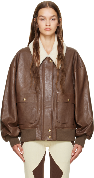 Shop Khaite Brown Shellar Jacket In 720 Classic Brown