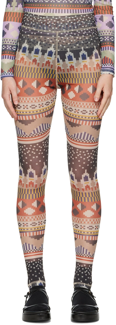 HENRIK VIBSKOV SSENSE EXCLUSIVE BROWN LEGGINGS 