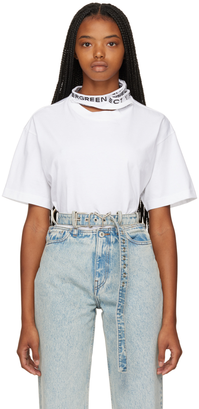 Shop Y/project White Classic Three Collar T-shirt