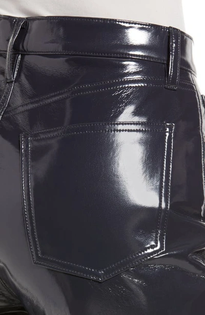 Agolde 90s Pinch Straight-leg High-rise Recycled-leather-blend Jeans In Shadow Patent