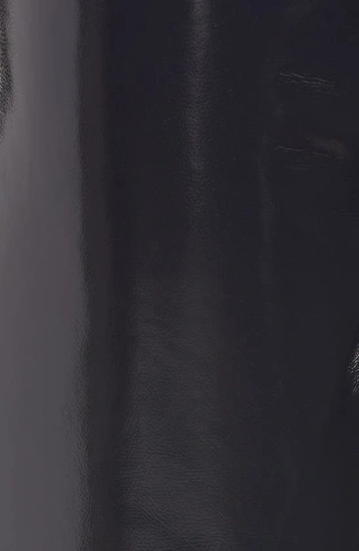 Agolde 90s Pinch Straight-leg High-rise Recycled-leather-blend Jeans In Shadow Patent