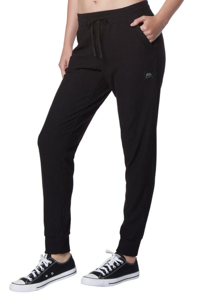 Shop Andrew Marc Sport Long Joggers In Black