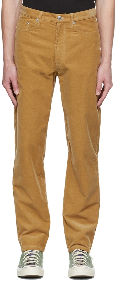 Shop Apc Brown Corduroy Jean Martin Trousers In Cab Camel