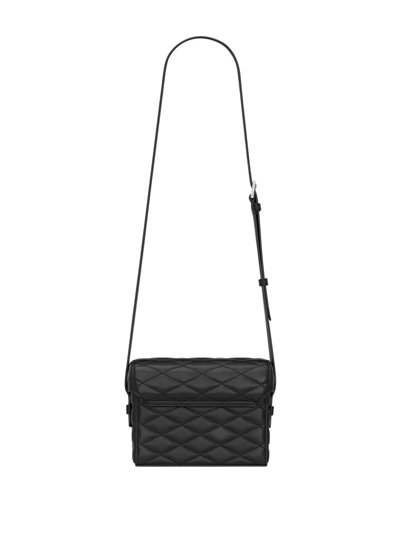 Shop Saint Laurent Binocular Shoulder Bag In Black