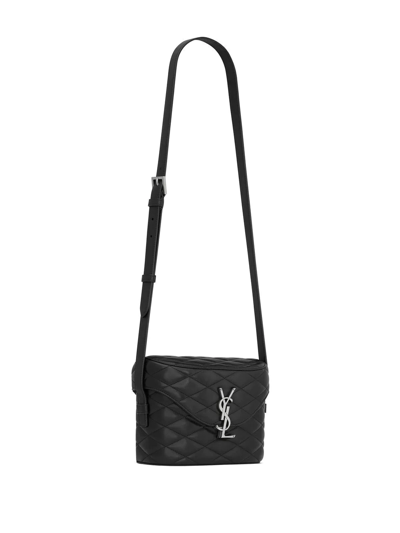 Shop Saint Laurent Binocular Shoulder Bag In Black