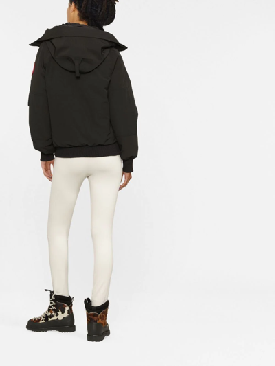 Canada Goose Chilliwack Hooded Shell Down Bomber Jacket In Black