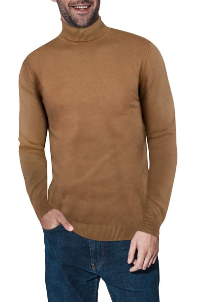 Shop X-ray Xray Turtleneck Pullover Sweater In British Khaki