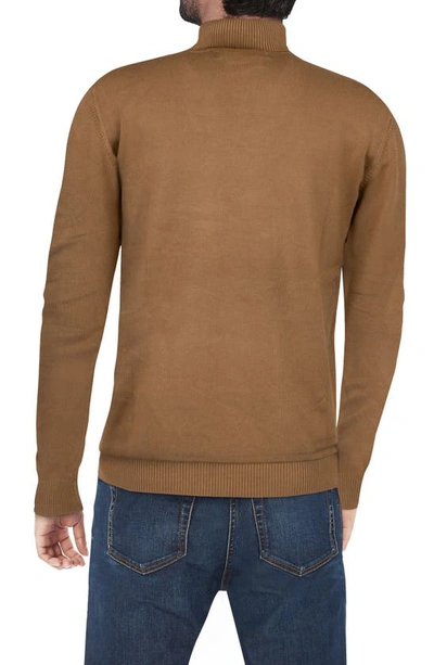 Shop X-ray Xray Turtleneck Pullover Sweater In British Khaki