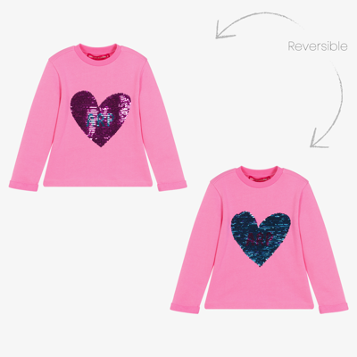 Shop Agatha Ruiz De La Prada Girls Pink Cotton Sweatshirt