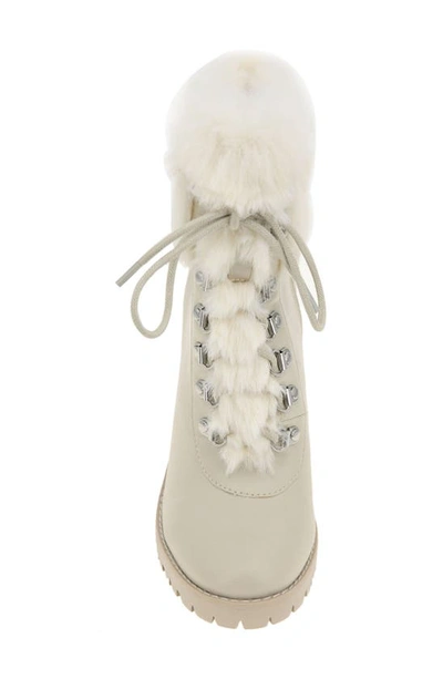 Shop Bcbgeneration Pelica Faux Fur Bootie In Stone