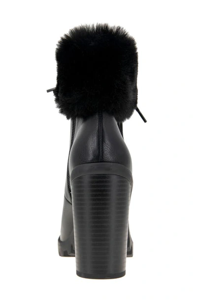 Shop Bcbgeneration Pelica Faux Fur Bootie In Black