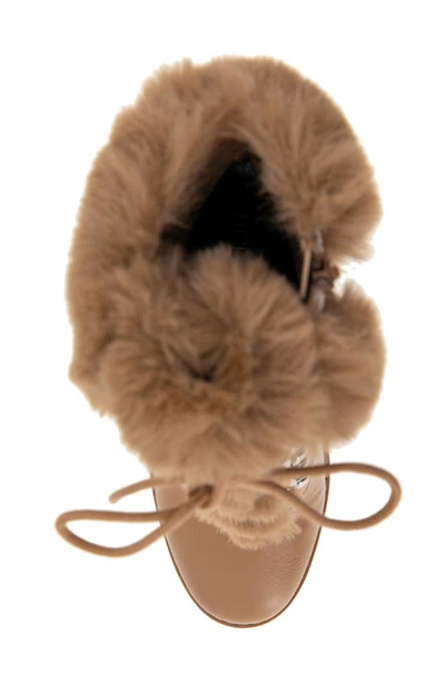 Shop Bcbgeneration Pelica Faux Fur Bootie In Tan