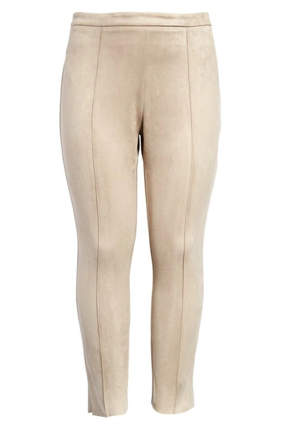 Vince Camuto Faux Suede Leggings In Latte