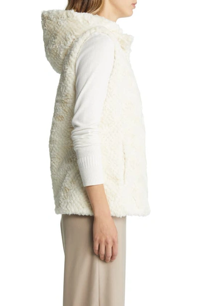 Shop Gallery Reversible Water Resistant Vest With Removable Hood In Cream