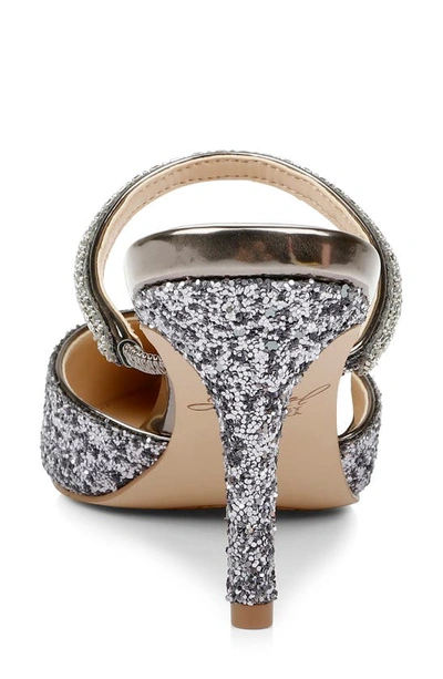 Shop Jewel Badgley Mischka Jan Mule In Smoke