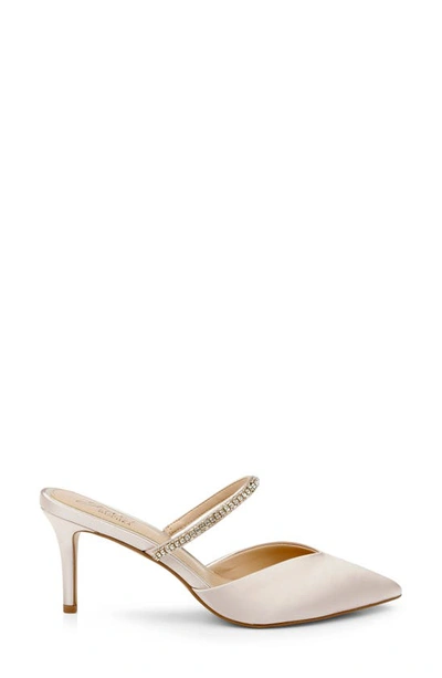 Shop Jewel Badgley Mischka Jan Mule In Champagne