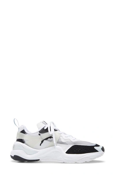 Shop Puma Rise Sneaker In Black/ White