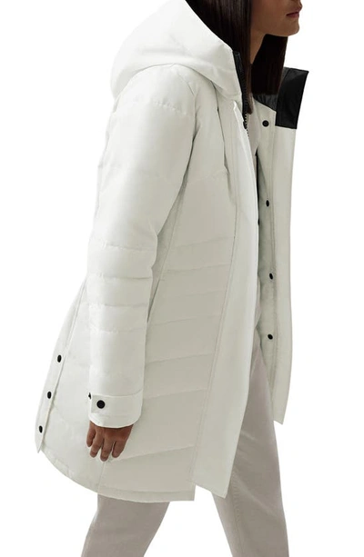 Shop Canada Goose Lorette Water Resistant 625 Fill Power Down Parka In North Star White