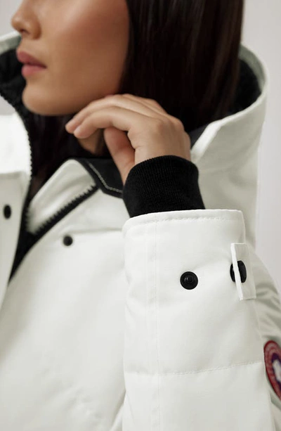 Shop Canada Goose Lorette Water Resistant 625 Fill Power Down Parka In North Star White