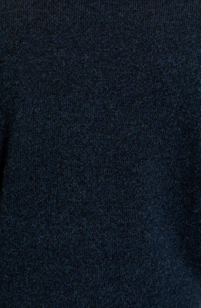 Pendleton Shetland Wool Crewneck Sweater In Indigo Heather