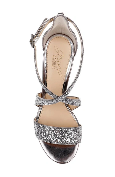 Cook block heel glitter hot sale sandal jewel badgley mischka