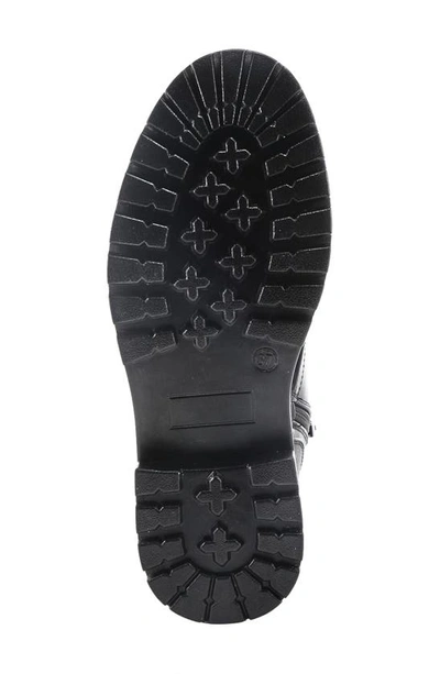 Flexus By Spring Step Callant Faux Fur Lined Faux Leather Bootie In Black