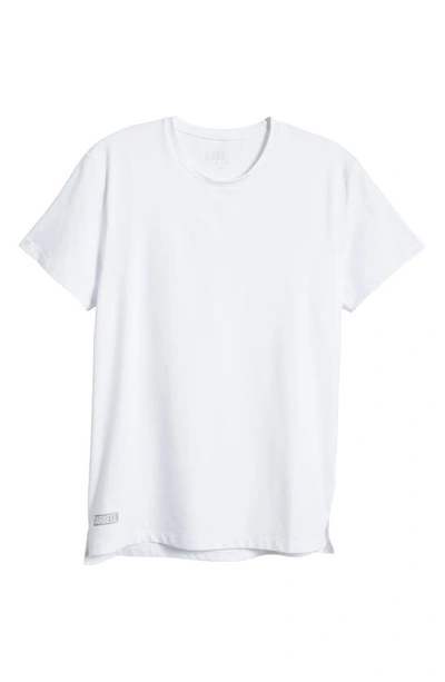 Shop Barbell Apparel Split Hem T-shirt In White