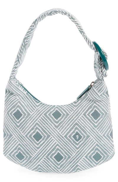 Shop Gu-de Small Lisa Jacquard Shoulder Bag In Ivy