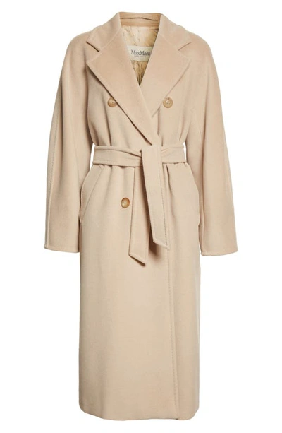 Max Mara Women's 101801 Icon Madame Wool & Cashmere Double-breasted Coat In Sand