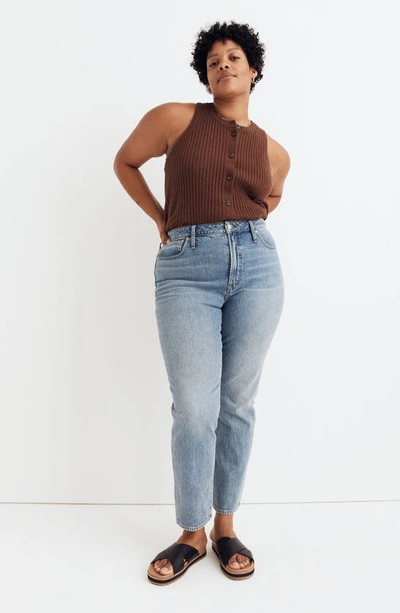 Shop Madewell The Curvy Perfect Vintage Jeans In Heathcote Wash