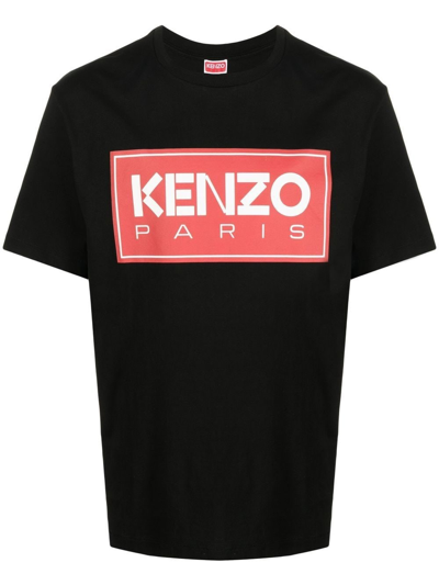 Shop Kenzo T-shirt Logo In Black