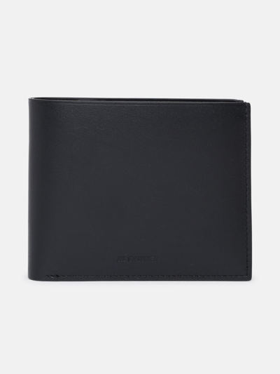 Shop Jil Sander Black Leather Wallet