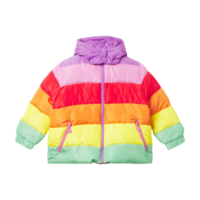 Shop Stella Mccartney Kids Multicolor Quilted Down Jacket In Multicolore