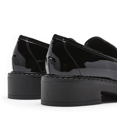 Shop La Canadienne Raven Leather Loafer In Black