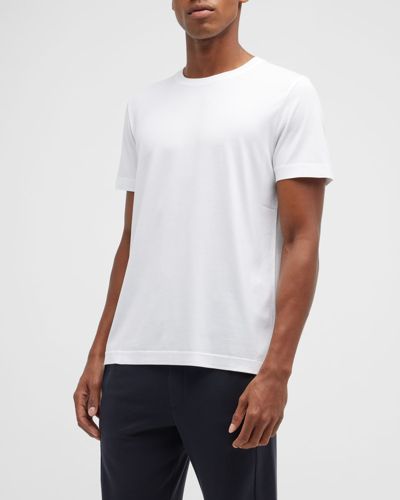 Shop Cdlp Men's Solid Crewneck T-shirt In White