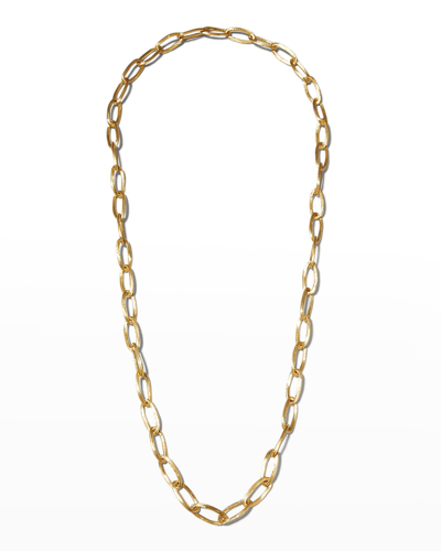 Shop Marco Bicego Jaipur Link 18k Yellow Gold Oval Link Long Convertible Necklace