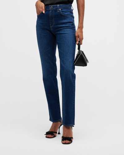 Shop Ag Saige High Rise Straight Jeans In Easy Street