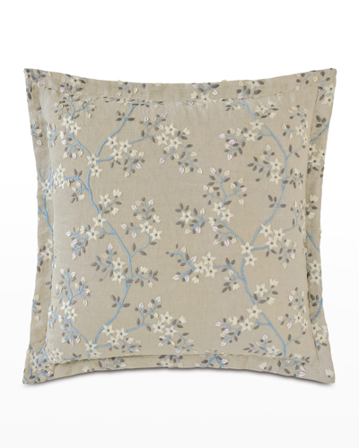 Shop Eastern Accents Amberlynn Embroidered Petit Euro Sham In Wheat