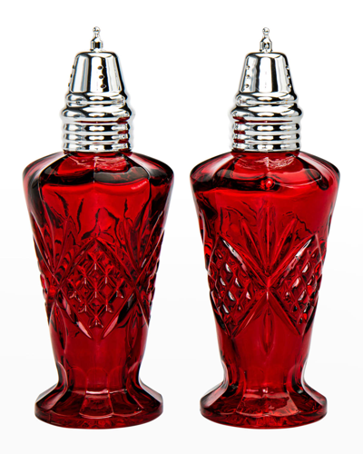 Godinger Red Dublin Salt And Pepper Shaker Set