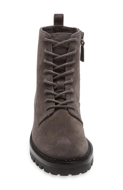 Shop Vince Cabria Lug Water Resistant Lace-up Boot In Dk Grey- Dm