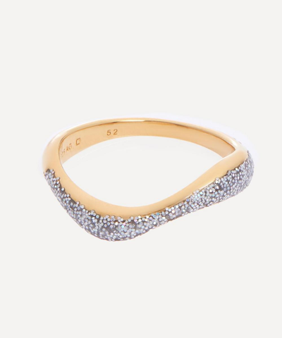 Shop Maria Black Sterling Silver Aura Opal Glitter Band Ring