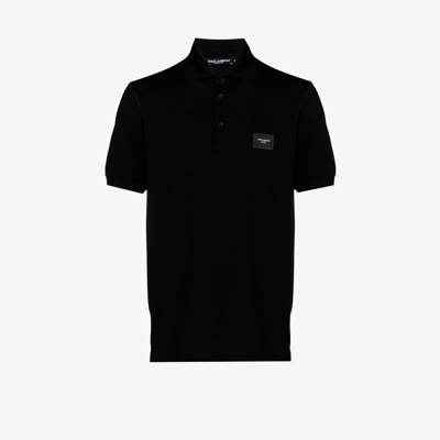 Shop Dolce & Gabbana Logo Polo Shirt - Men's - Cotton In Black